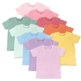 10-Pack Organic Cotton Short Sleeve T-Shirts