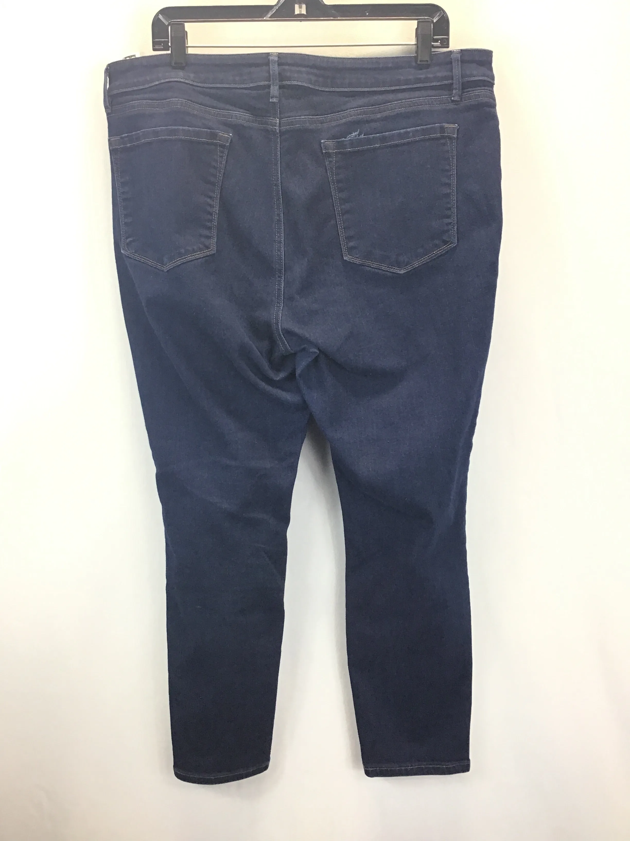 Blue Denim Jeans Skinny Loft, Size 16