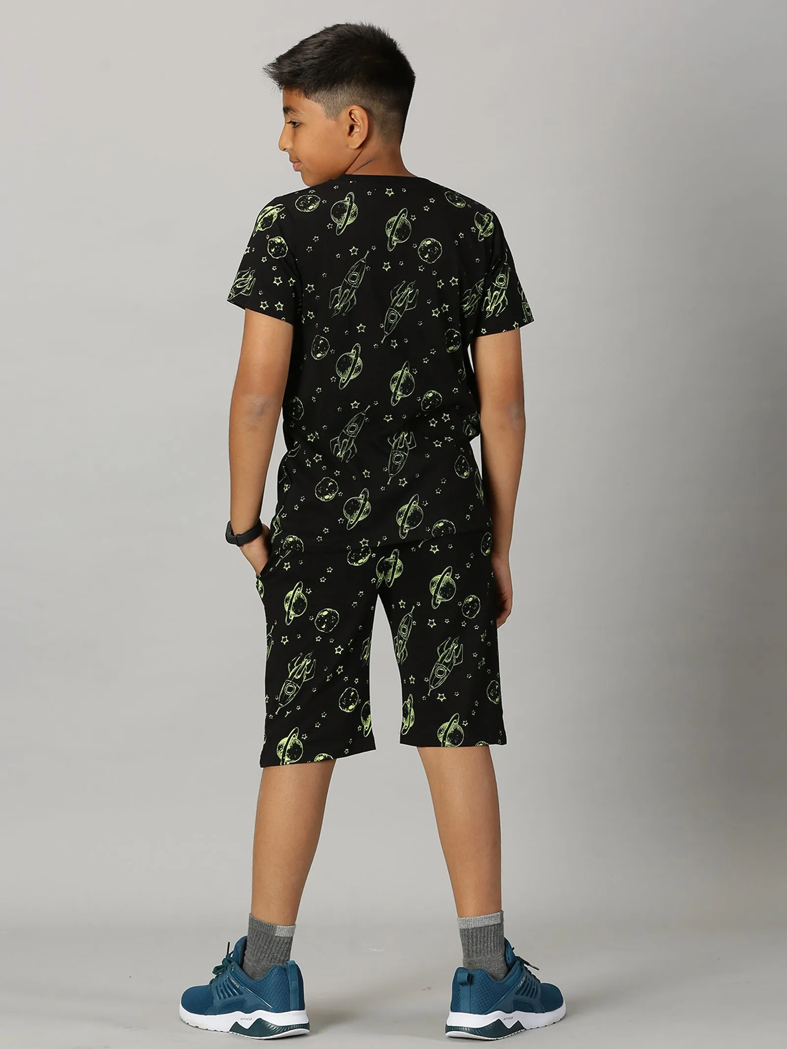 Boys AOP Tee & Shorts Co-Ord Set