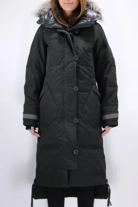 Womens Black Canada Goose Aldridge Parka - Black Label Collection