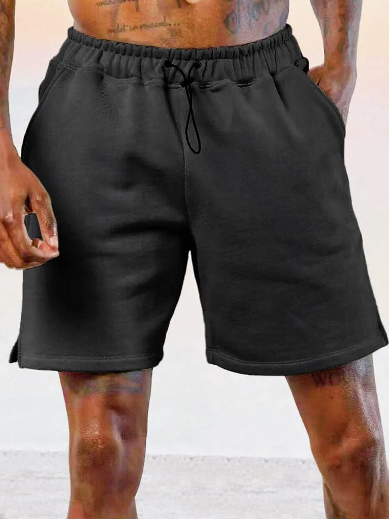 Casual Cotton Elastic Waist Shorts