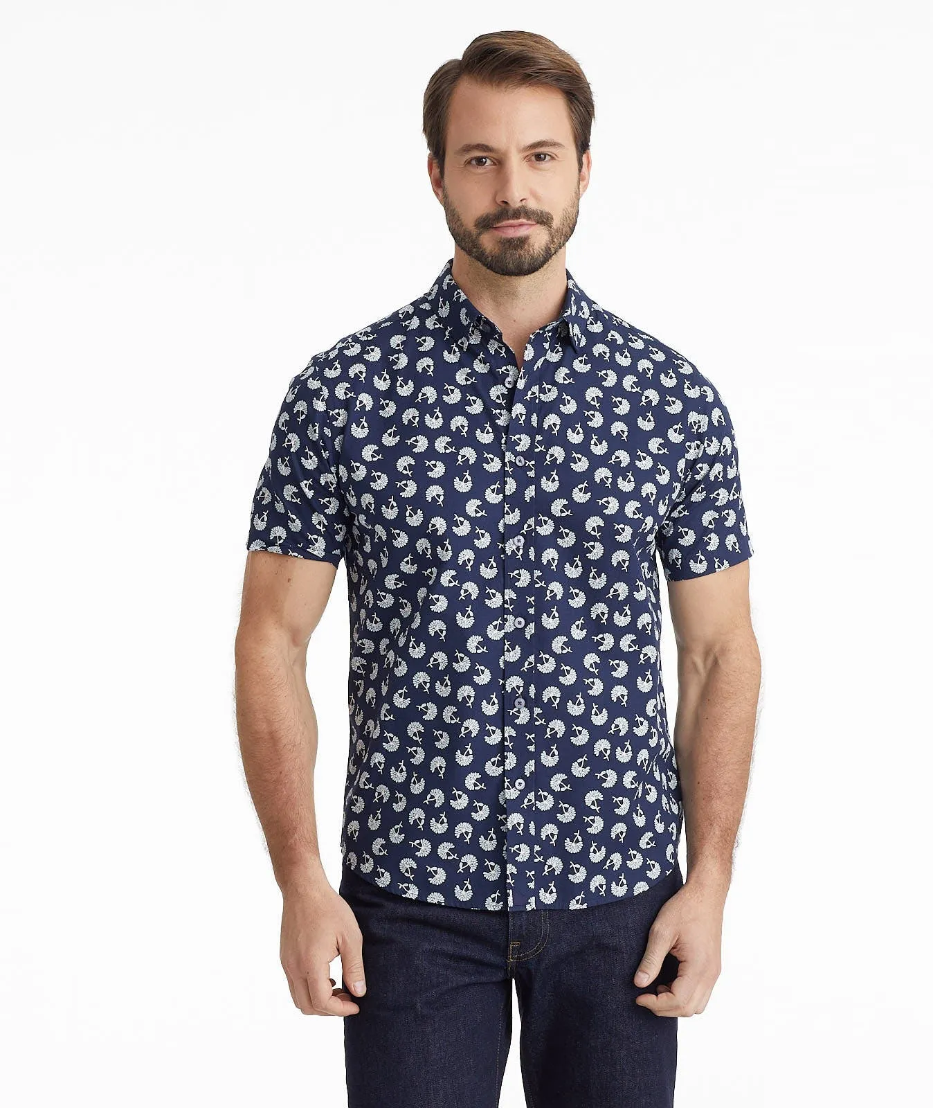 Classic Cotton Short-Sleeve Pinon Shirt