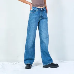 Classic high-rise wide-leg jeans wholesale