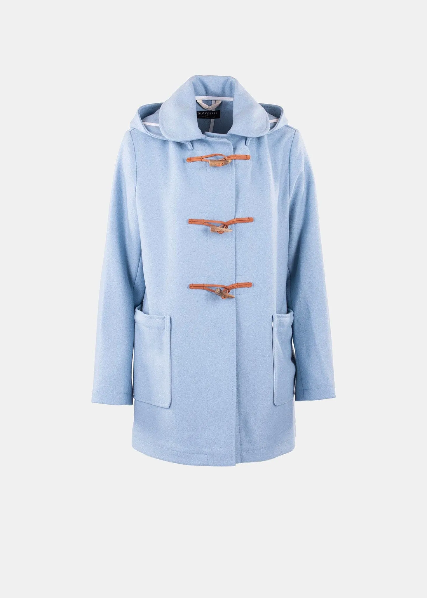 DETACHABLE HOOD DUFFLE PASTEL BLUE