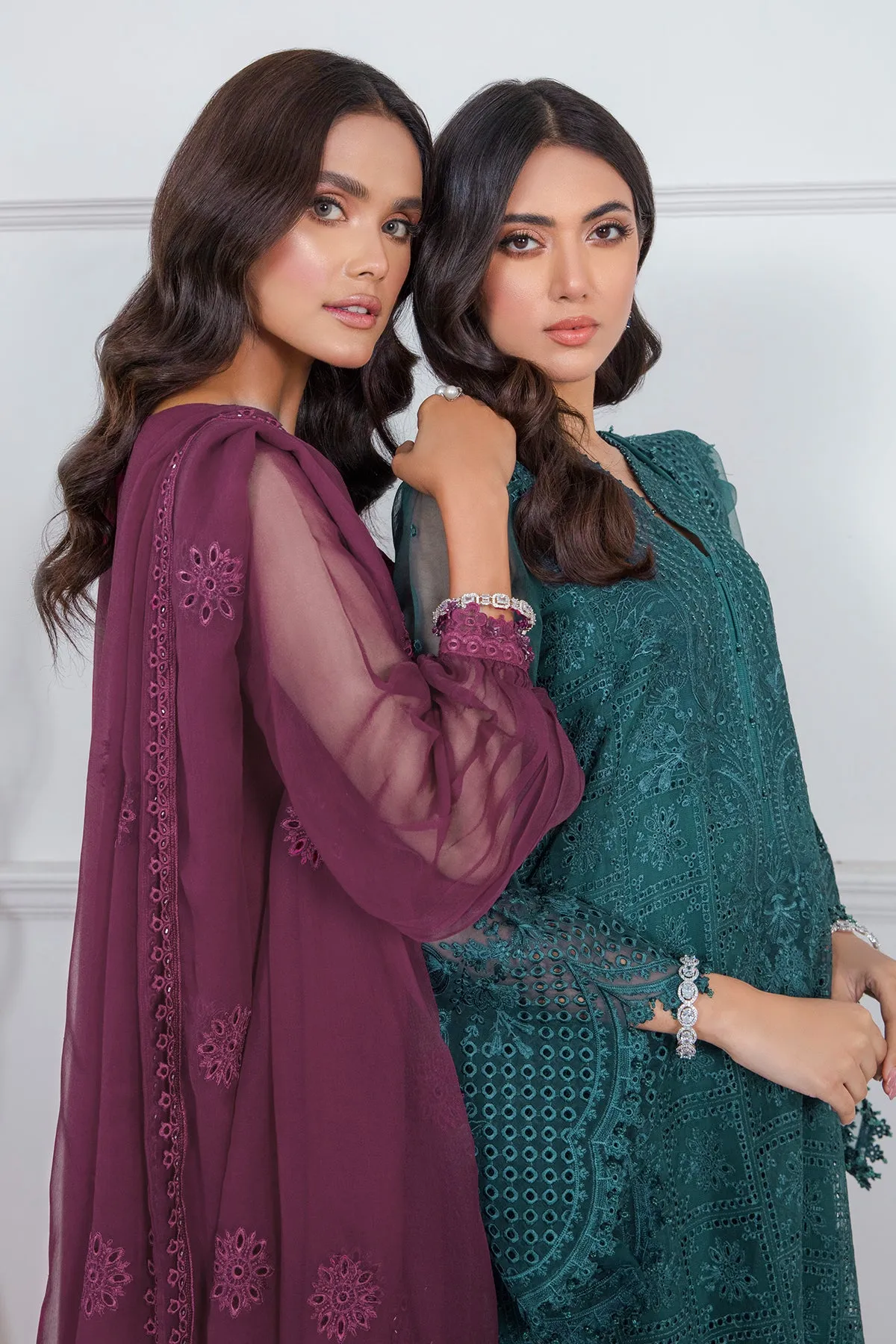 EMBROIDERED SCHIFFLI CHIFFON UF-337