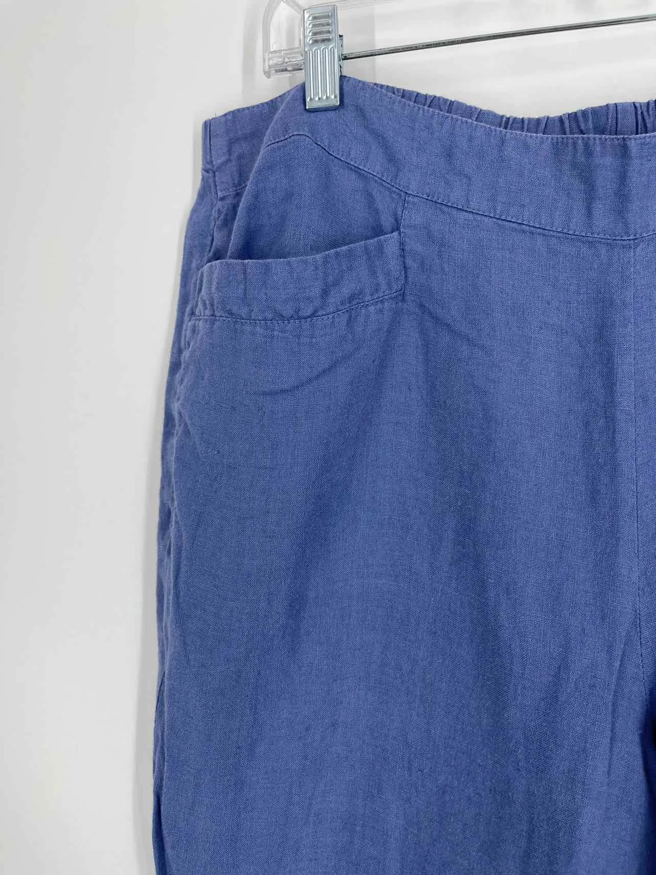 Flax Size M Blue Linen Pants Pants