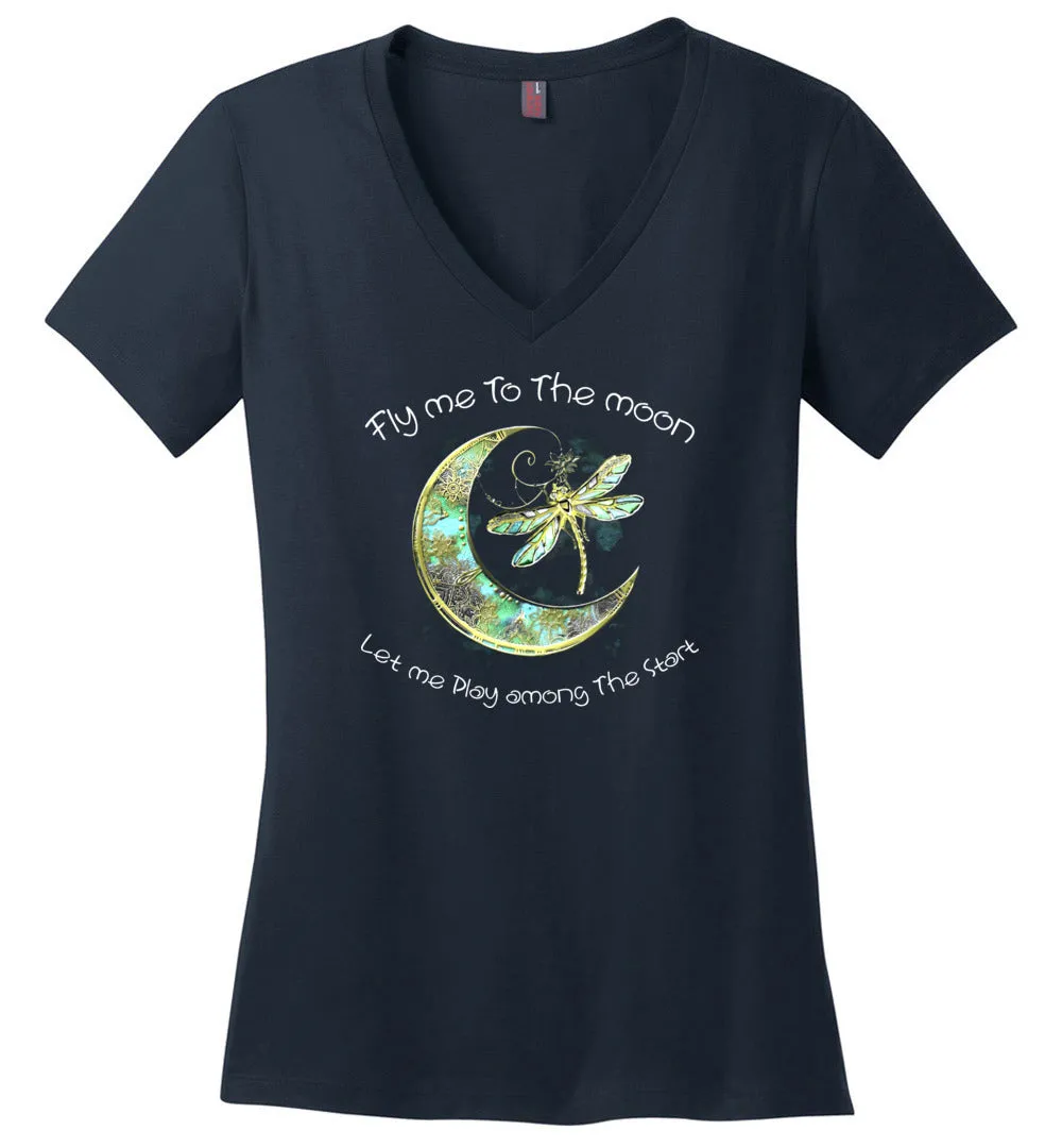 Fly Me To The Moon V-necks