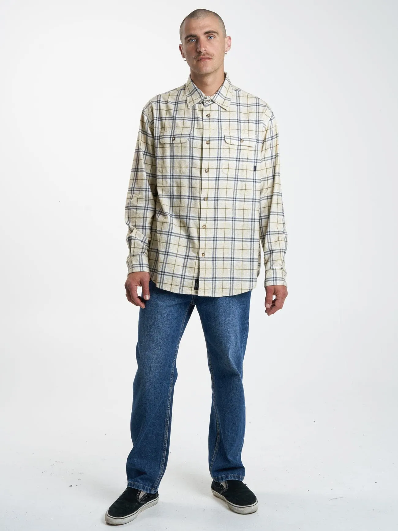 Genuine Oversized Flannel Shirt - Unbleached