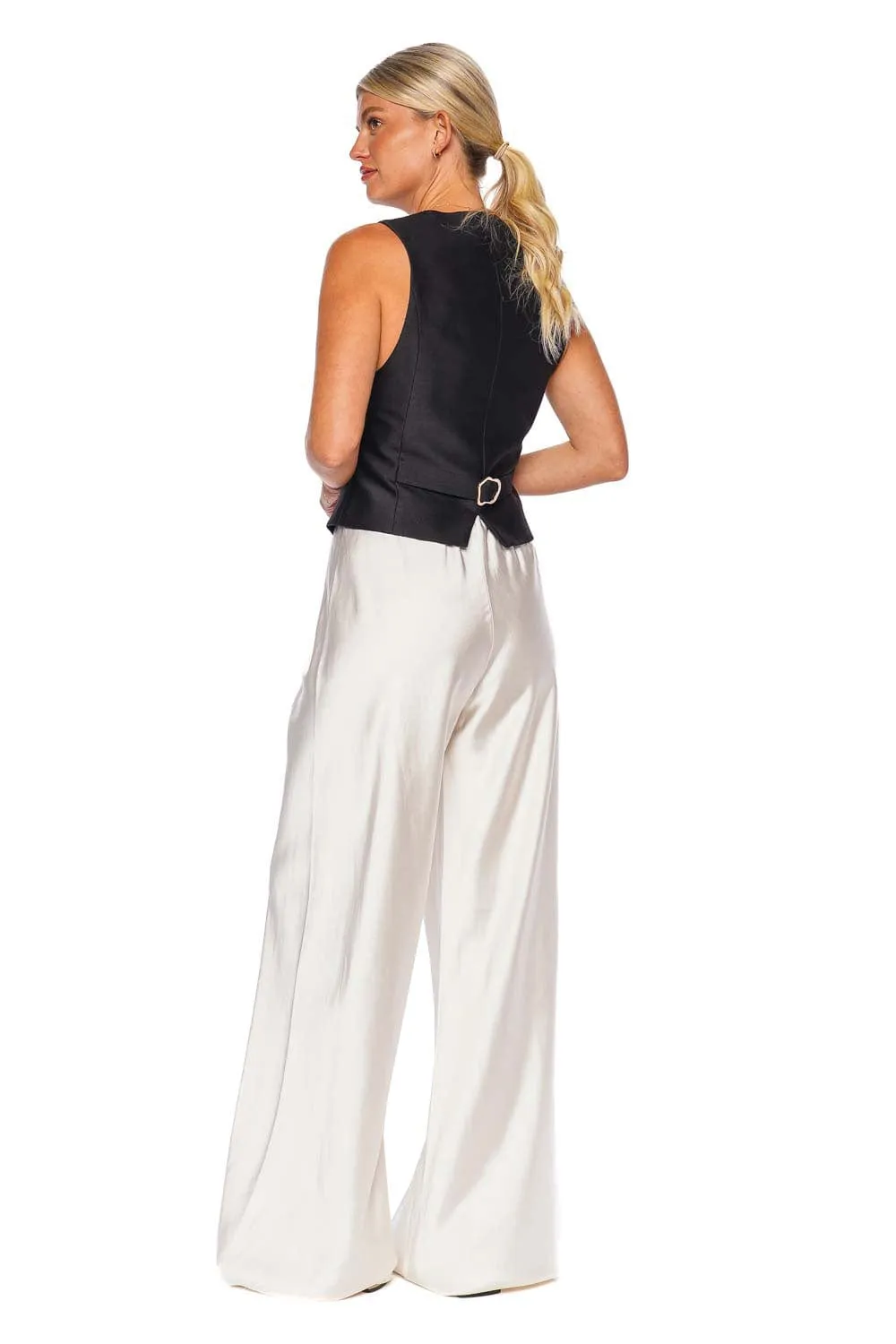 Harmony Milk Bias Wide Leg Pant