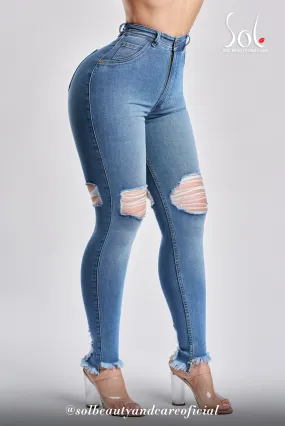 Jeans Capri Blue