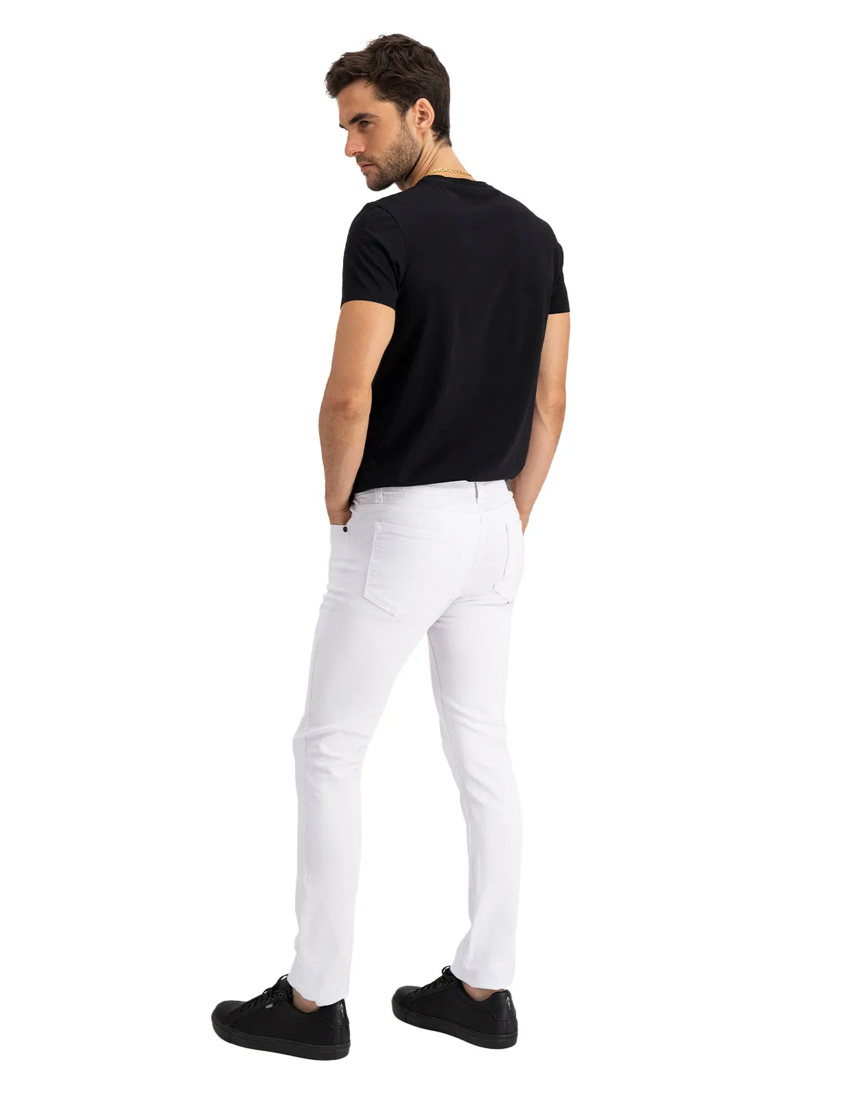 Jeans de Mezclilla Skinny - White Mercer Color Jeans