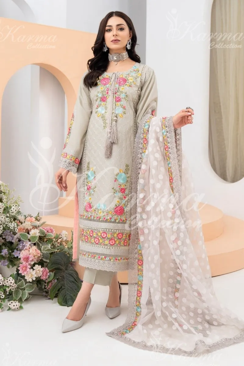 Karma Festive Embroidered Suit KAR52