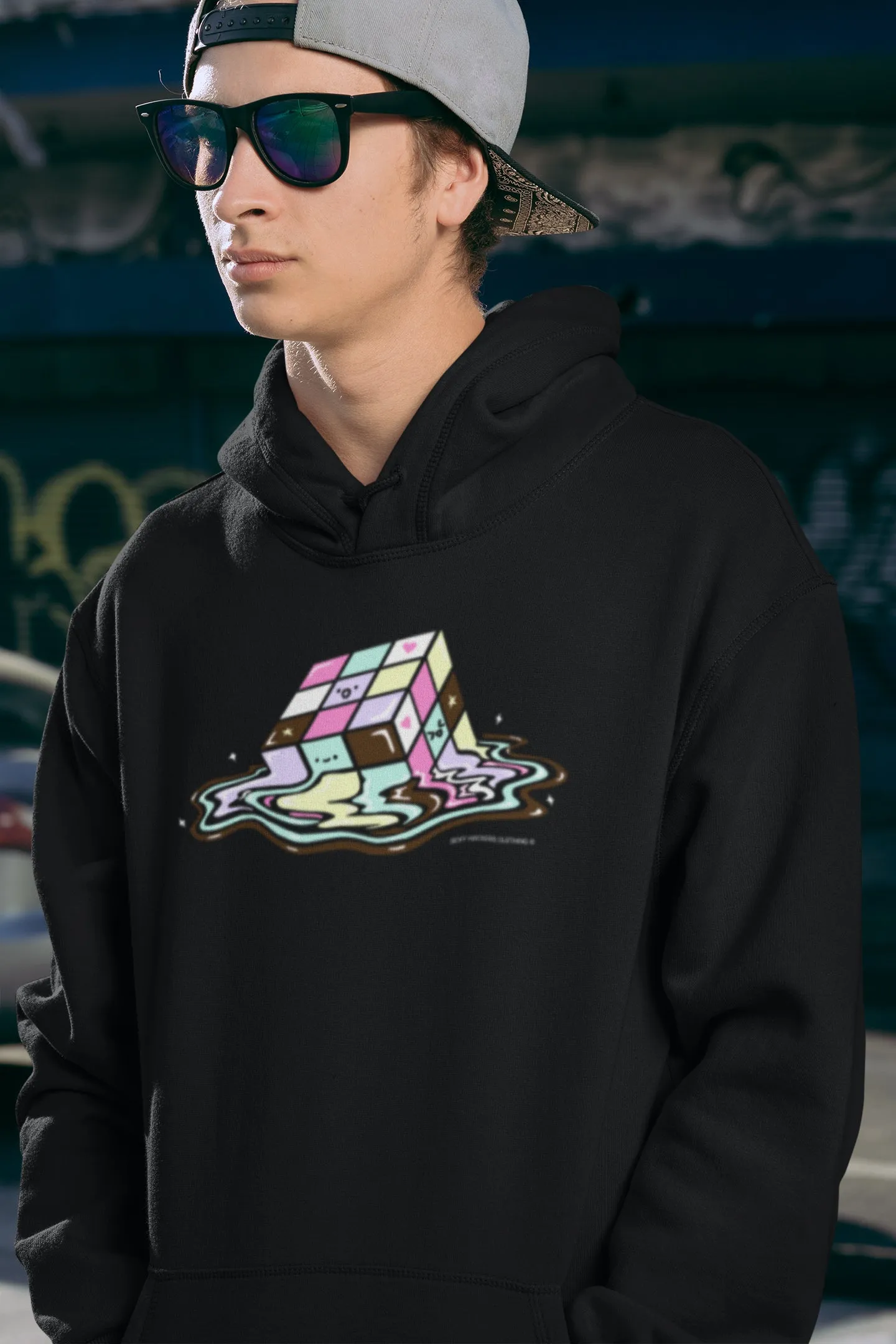 Kawaii Melting Rubix Cube Unisex Hoodies