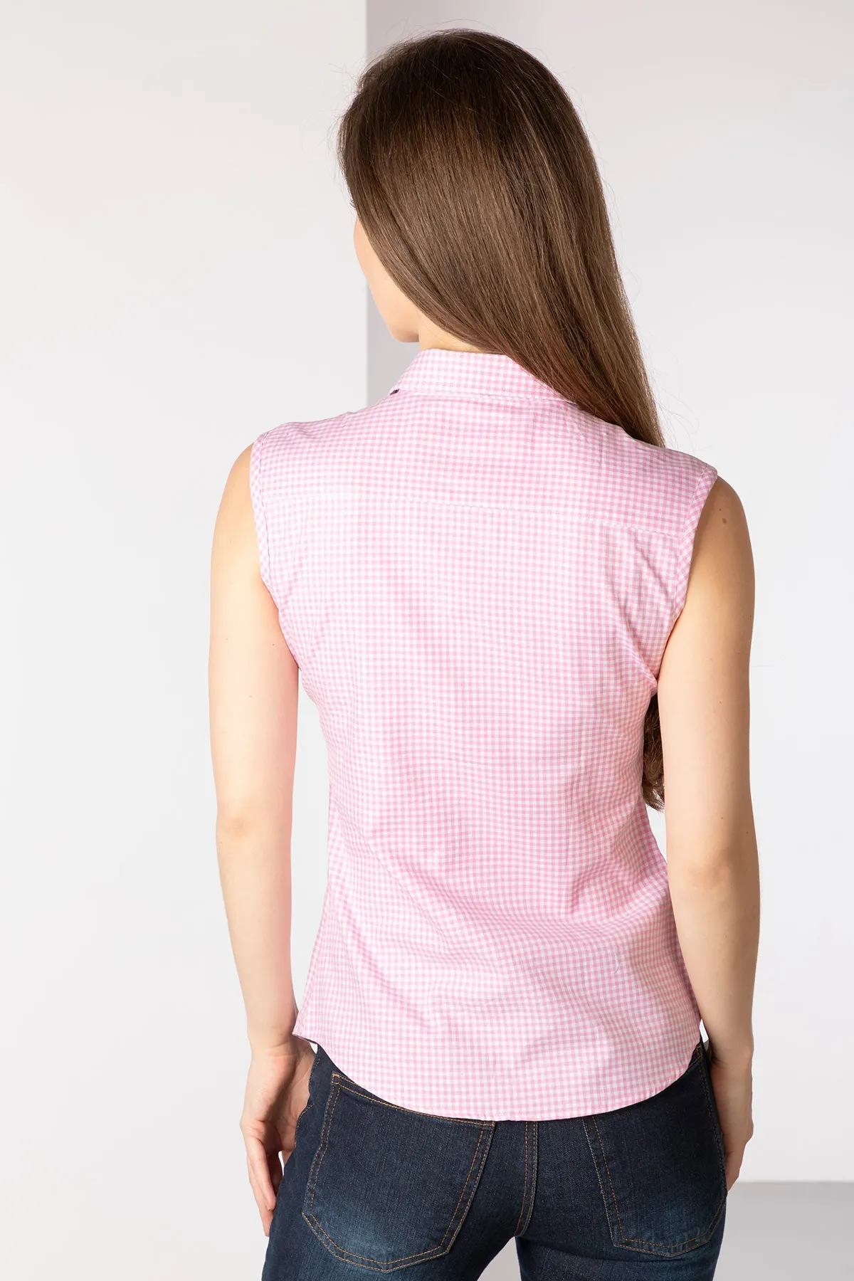 Ladies Sleeveless Country Shirt - Poppy