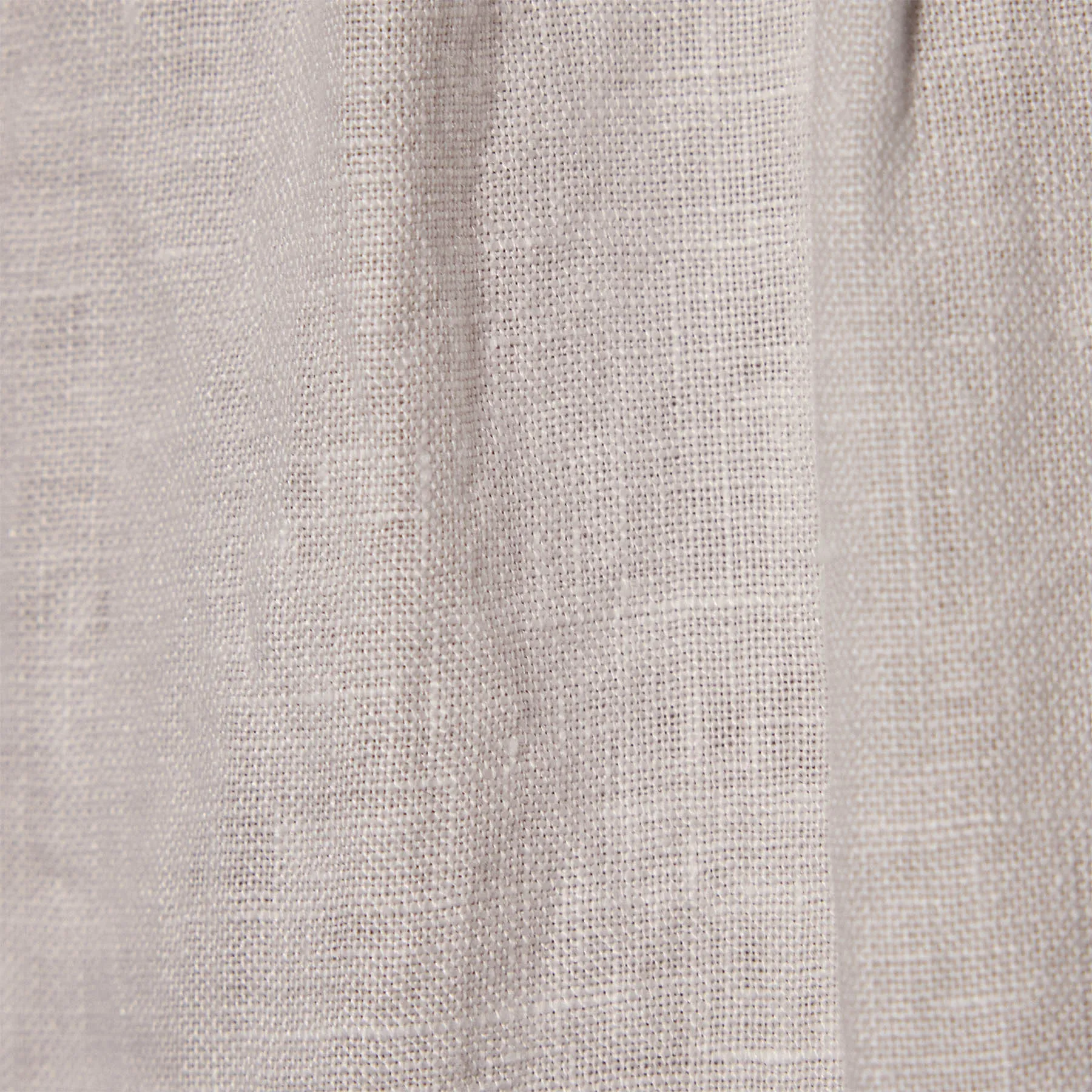 Linen Gathered Tube Dress - White