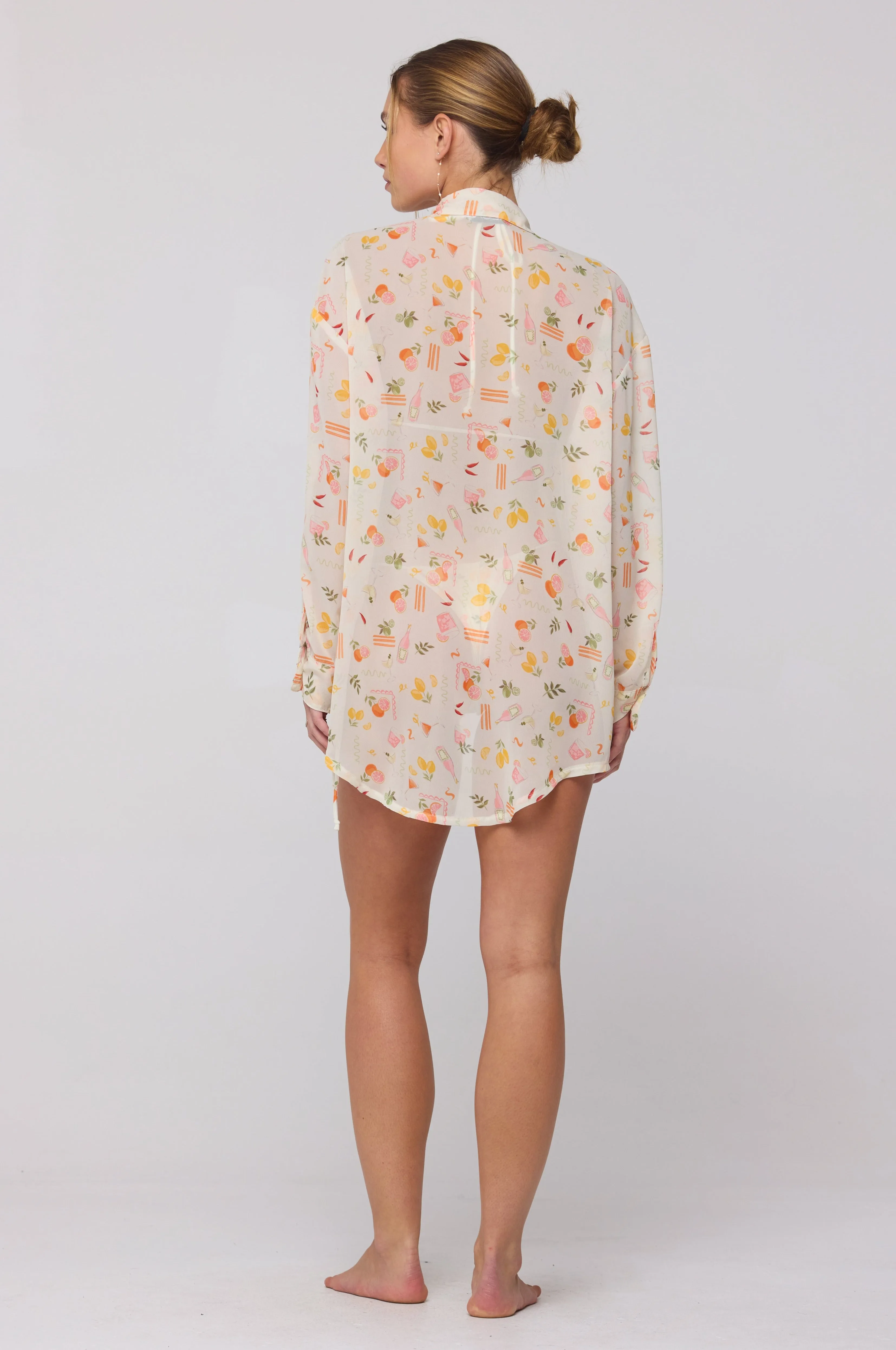 Monica Chiffon Blouse in Aperitivo