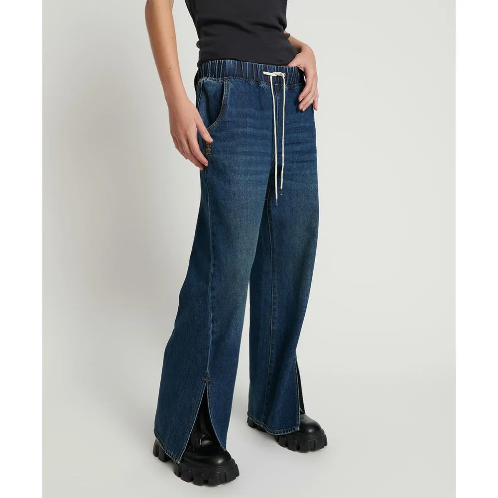 One Teaspoon Roadhouse Wide Leg Drawstring Jeans