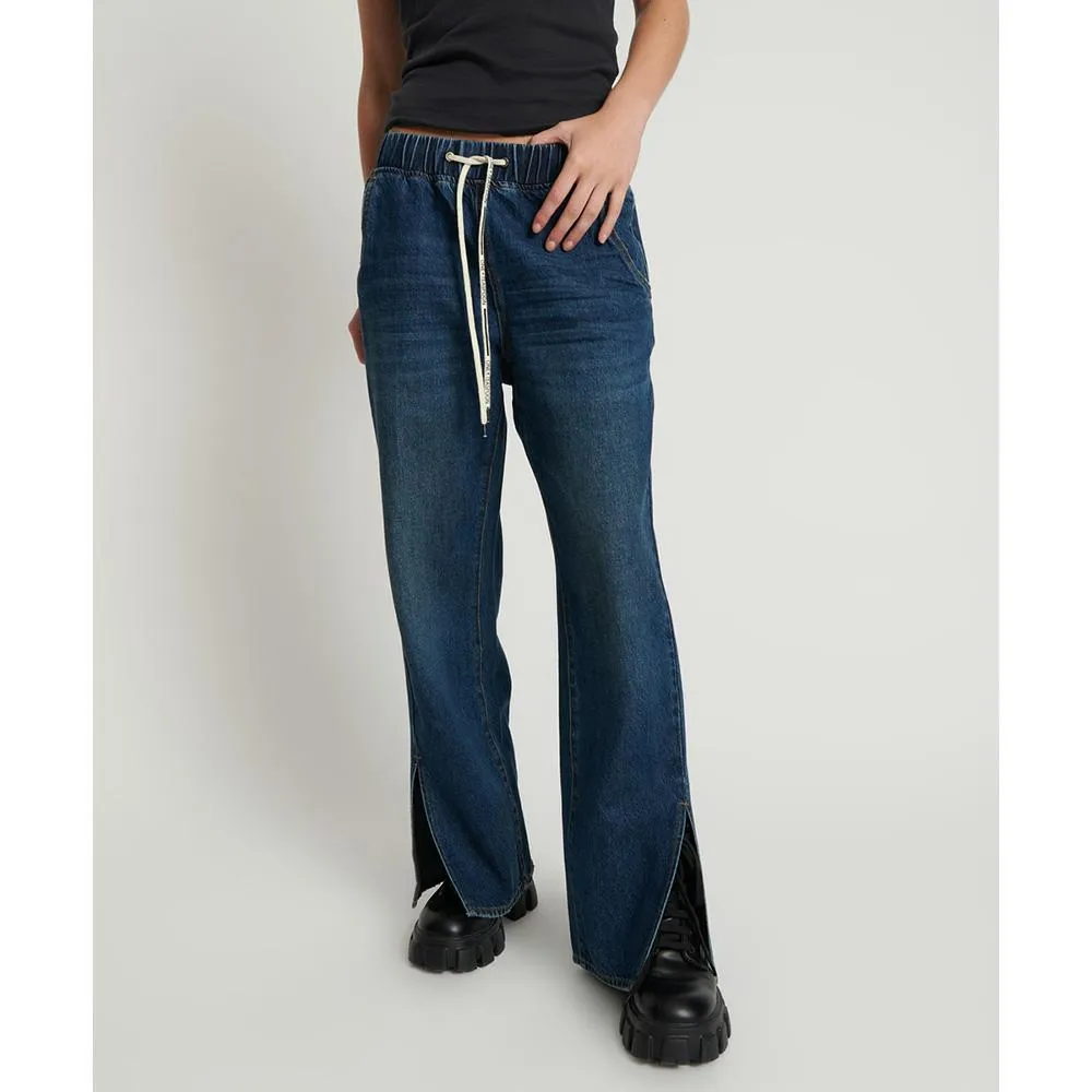 One Teaspoon Roadhouse Wide Leg Drawstring Jeans