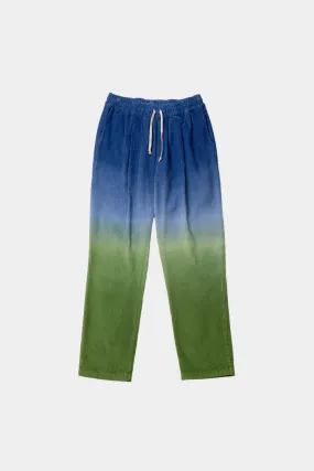 PANTS CORDS GRADIENT TURTLE GREEN & STEEL BLUE