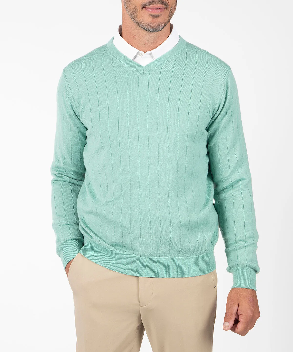 Signature Merino V-neck Pullover Sweater