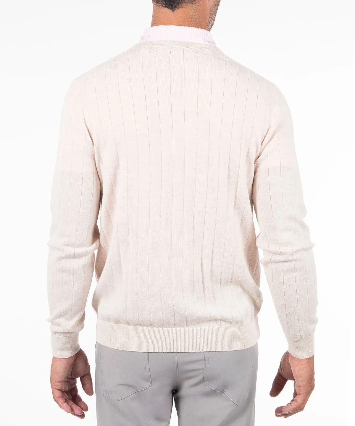 Signature Merino V-neck Pullover Sweater