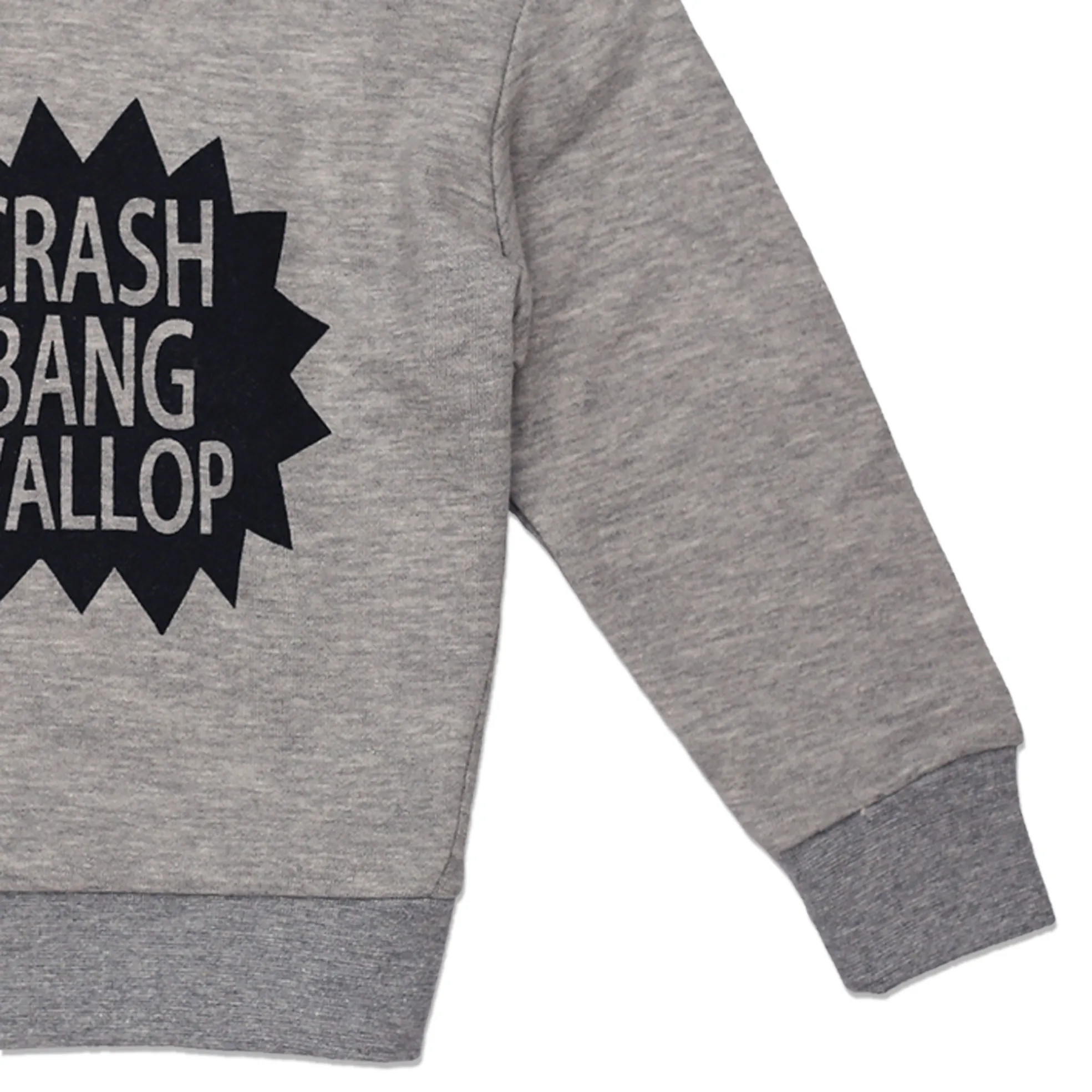 TAPE.A.LOEIL - Kids 'Grey' Round Neck Crash Bang Terry Sweatshirt TO1130