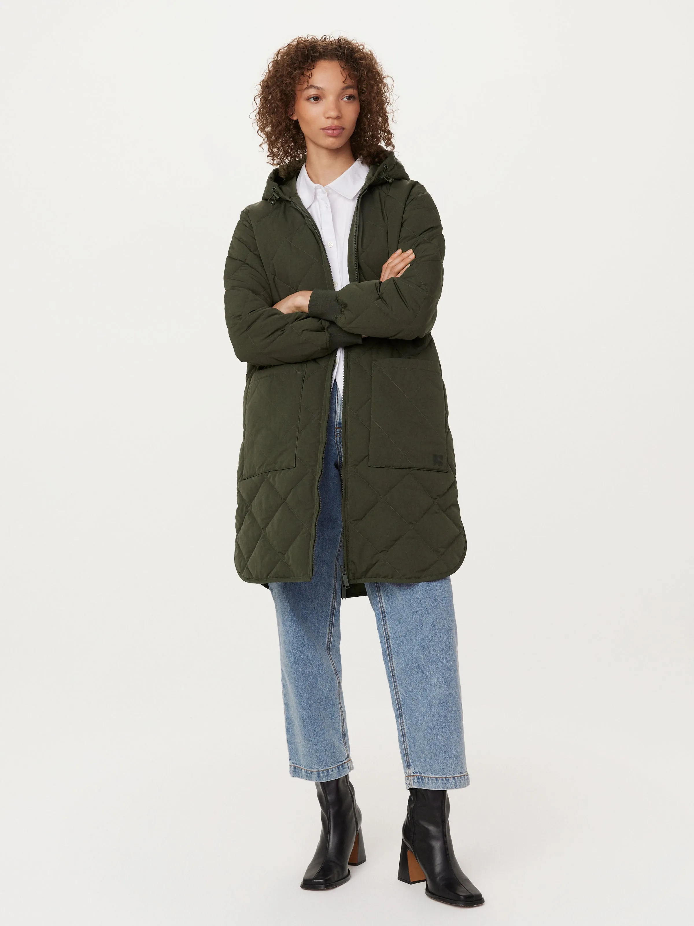 The Skyline Maxi Hooded Coat in Rosin